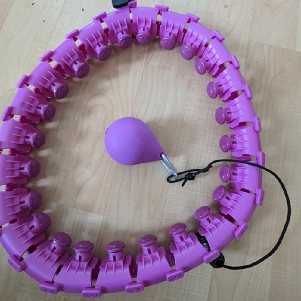 Purple weighted hula hoop